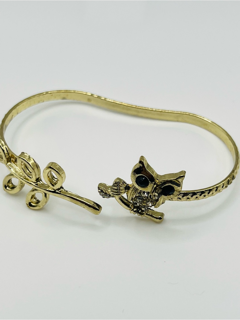 Gold Owl Branch Cuff Bracelet - Women Accessories